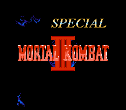 Mortal Kombat III Special Title Screen